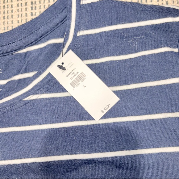 BANANA REPUBLIC FACTORY Women's Timeless Long-Sleeve Crew-Neck T-Shirt Size L - Picture 5 of 8